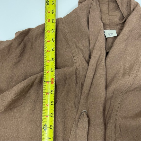 Crea Concepts Linen Blend Open Front Jacket Small - Picture 6 of 9